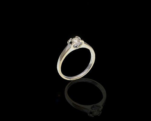3 grams 18 carat White Gold Diamond Solitaire
