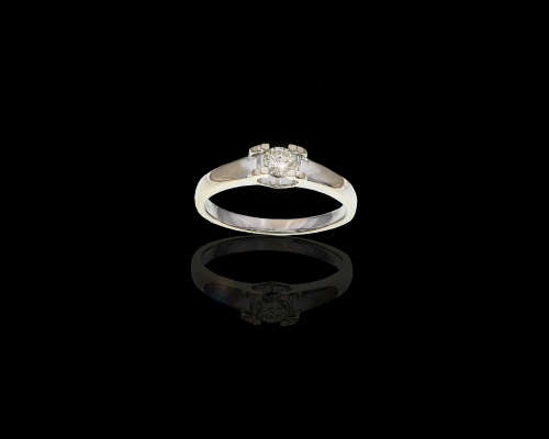 3 grams 18 carat White Gold Diamond Solitaire