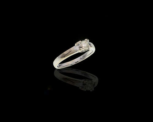 3 grams 18 carat White Gold Diamond Solitaire