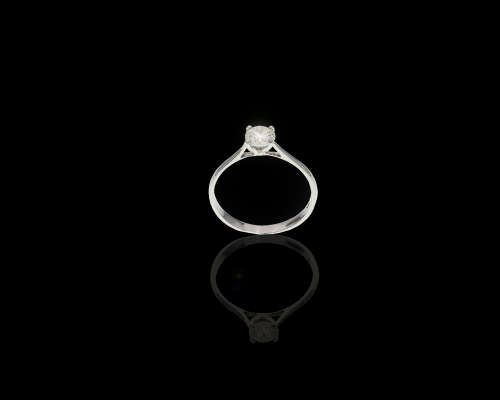 1.4 grams 18 carat White Gold Diamond Solitaire Ring