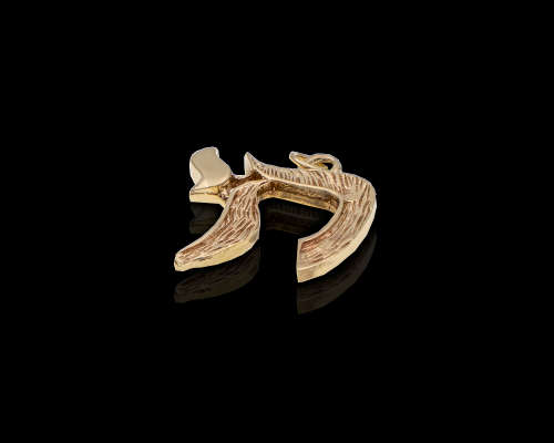 5.4 grams 9 carat Yellow Gold Chai Pendant