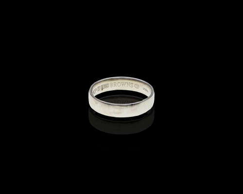 5.5 grams Platinum Browns Unisex Wedding Ring