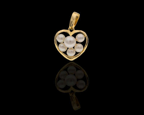 0.9grams 18 carat Yellow Gold Pearl Pendant