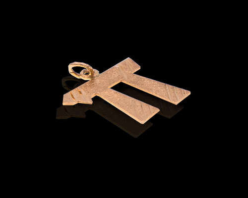 1.5 grams 14 carat Yellow Gold Chai Pendant  Size of pendant  2cm * 2cm