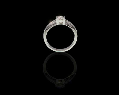 4.3 grams 18 carat White Gold Diamond Engagement Ring