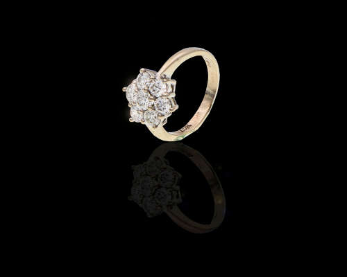 White Gold Diamond Engagement Ring Set