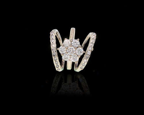 White Gold Diamond Engagement Ring Set