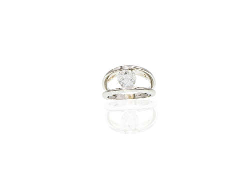 7.1 grams Platinum Diamond Solitaire Ring