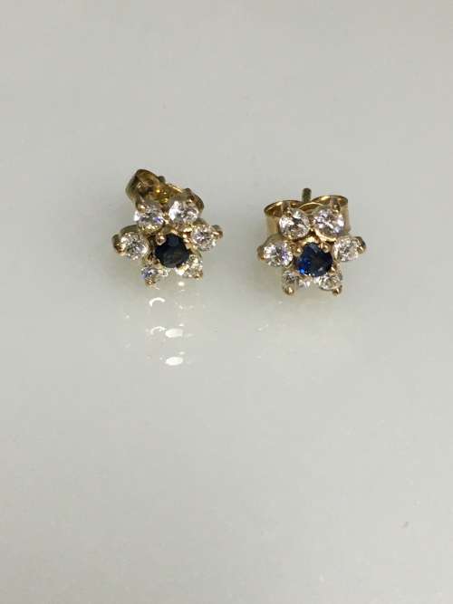 1 gram 9 carat Yellow Gold Cubic Zirconia Studs