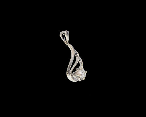 2.2 grams 18 carat White Gold Diamond Pendant