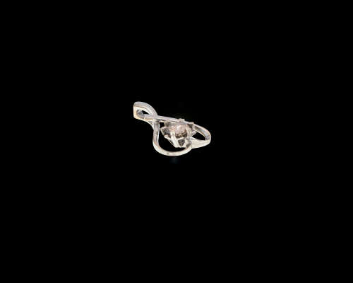 2.1 grams 18 carat White Gold Diamond Pendant