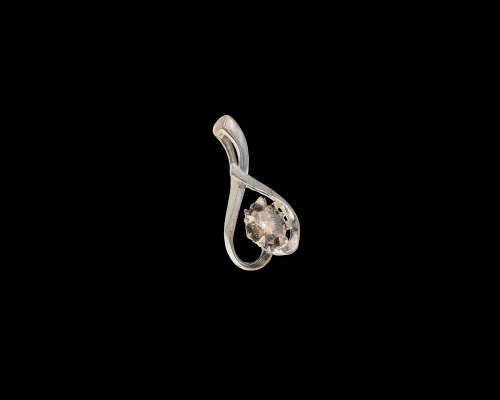 2.1 grams 18 carat White Gold Diamond Pendant