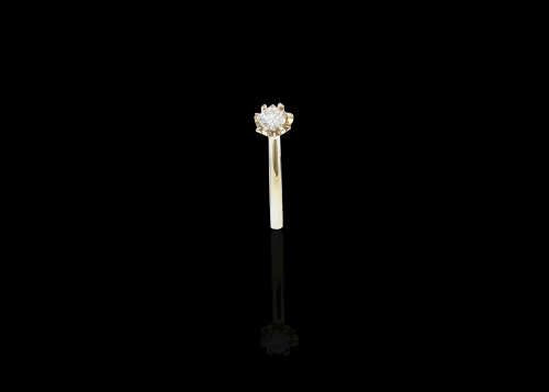 2 grams 18 carat White Gold Diamond Solitaire Ring