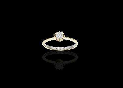 2 grams 18 carat White Gold Diamond Solitaire Ring