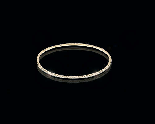 Spectacular Three Colour Gold Diamond Bangles