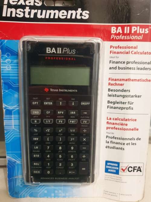 Texas Instruments BA ll Plus Professional Financial Calculator (Approved for CFA)