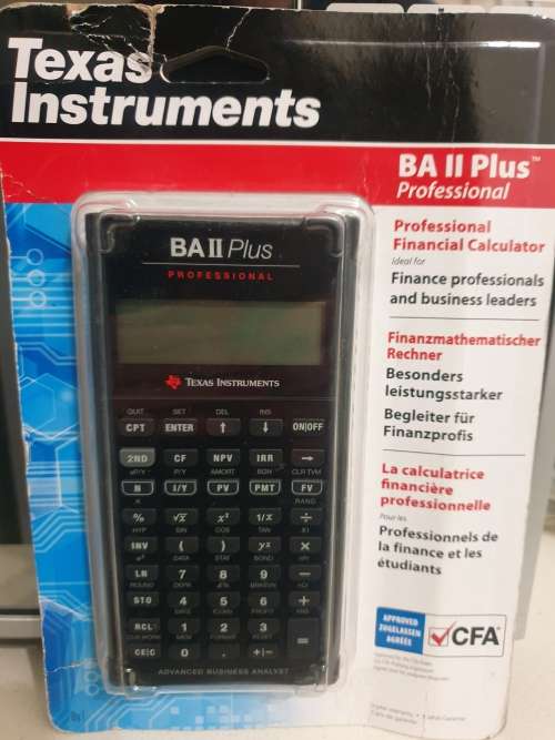 Texas Instruments BA ll Plus Professional Financial Calculator (Approved for CFA)