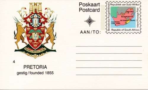 South Africa - 1991 Inland Postcard #4 Pretoria