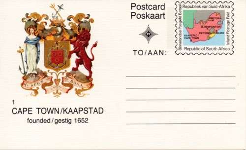South Africa - 1991 Inland Postcard #1 Cape Town
