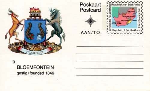 South Africa - 1991 Inland Postcard #3 Bloemfontein