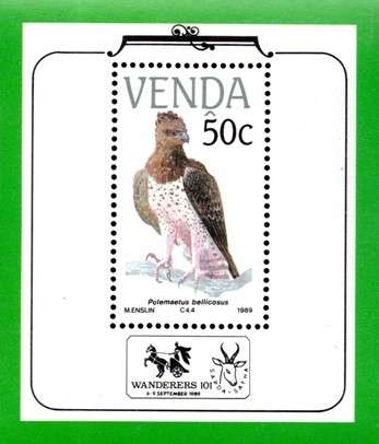 Venda - 1989 Philatelic Foundation MS Endangered Birds MNH SACC 195a