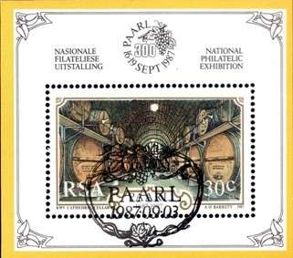 South Africa - 1987 300th Anniversary of Paarl Philatelic Foundation MS Used SACC 632a
