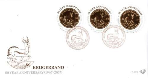 South Africa - 2017 50th Anniversary of Krugerrand FDC 8.103