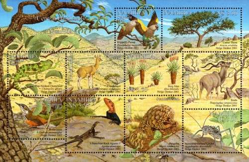Namibia - 2001 Central Highlands MS MNH SACC 366-376