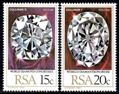 South Africa - 1980 World Diamond Congress Set MNH SACC 481-482