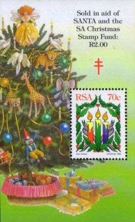 South Africa - 1996 SANTA Christmas Stamp Fund MS MNH SACC 976