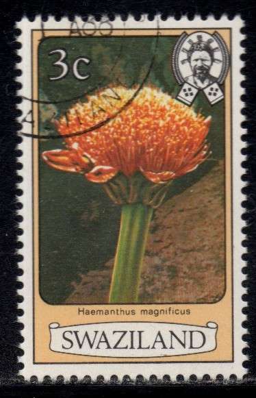 Swaziland - 1980 Flowers 3c p12 Used SG 342Ac