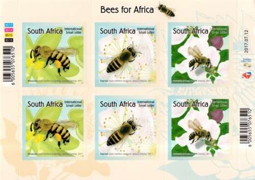 South Africa - 2017 Bees Sheet MNH