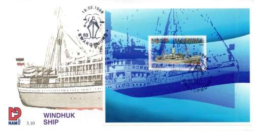 Namibia - 1999 Windhuk Ship FDC 3.10