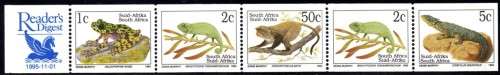 South Africa - 1995 6th Definitive Readers Digest Blue Label Strip MNH SACC 929