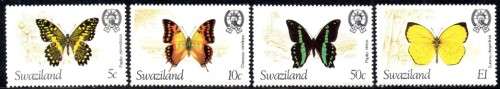 Swaziland - 1982 Butterflies Set MNH SG 393-396