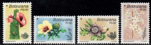 Botswana - 2017 Christmas Desert Flowers Set MNH
