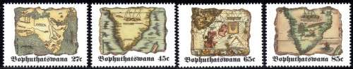 Bophuthatswana - 1992 Old Maps Set MNH SACC 273-276