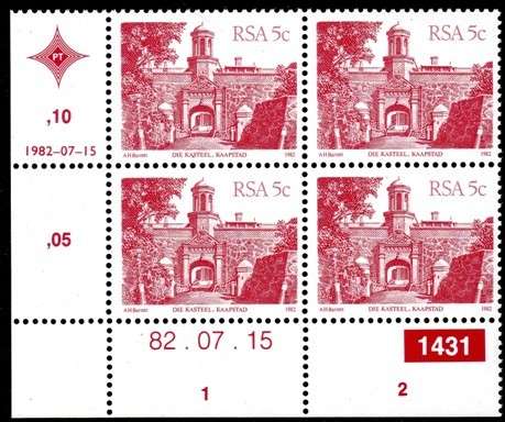 South Africa - 1982 Definitive Architecture 5c 1431 82.07.15 Control Block SACC 519
