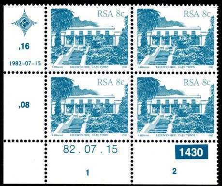 South Africa - 1982 Definitive Architecture 8c 1430 82.07.15 Control Block SACC 522