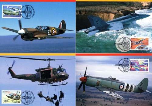 Australia - 1996 Military Aircraft Maxi Card Set