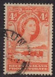 Bechuanaland Protectorate - 1958 QEII 4d Used SG 146b