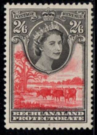 Bechuanaland Protectorate - 1958 QEII 2s6d MH SG 151