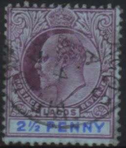 Lagos - 1904-1906 KEVII 2? Type B Used SG 57