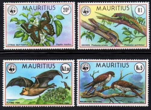 Mauritius - 1978 World Wildlife Fund WWF Set MNH SG 557-560