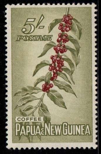 Papua New Guinea - 1958 5s Coffee MH SG 24