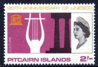 Pitcairn Islands - 1966 20th Anniversary of UNESCO 2s MNH SG 63