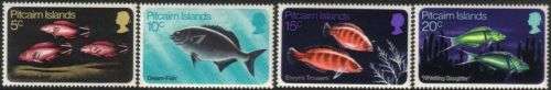 Pitcairn Islands - 1970 Fishes Set MNH SG 111-114
