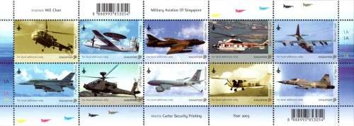 Singapore - 2003 Military Aviation Sheetlet 1A MNH
