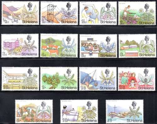 St Helena - 1968 Set MNH SG 226-240