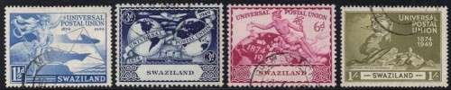 Swaziland - 1949 75th Anniversary of UPU Set Used SG 48-51